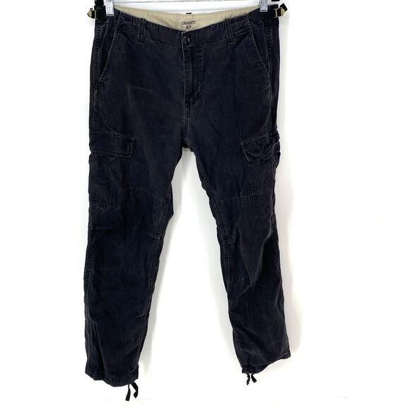Carhartt Other - Carhartt Wip Aviation Cargo Pants Vintage Black Men's Size 32 x 30
